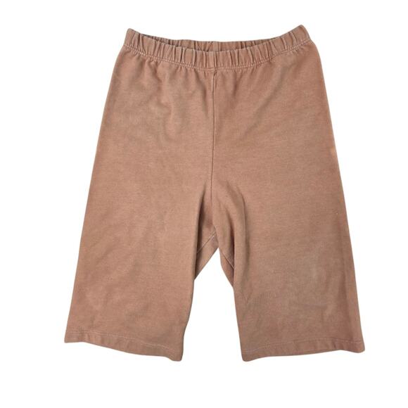 James Street Co Pull On Elastic Waist Biker Cotton Blend Short Size Medium Brown - Picture 1 of 5